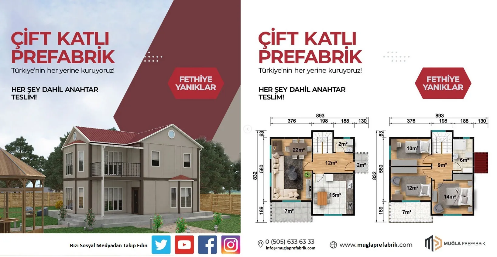 Çift Katlı Prefabrik